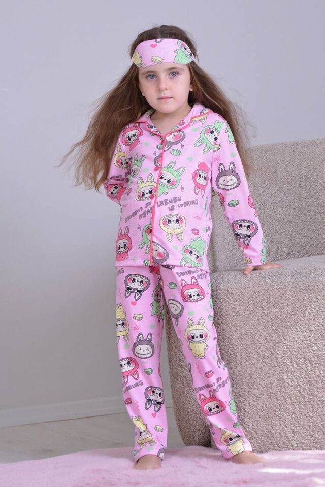 Labubu Desenlı Pıjama Takım